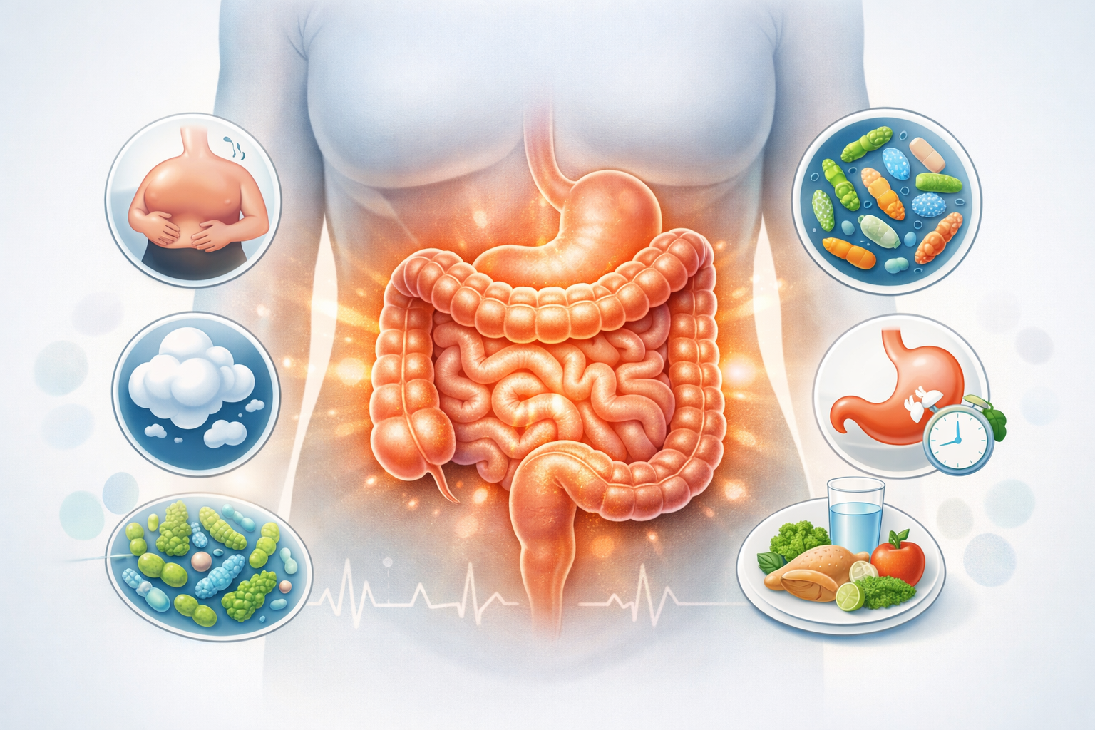 Salud intestinal y señales digestivas que indican problemas en el sistema digestivo